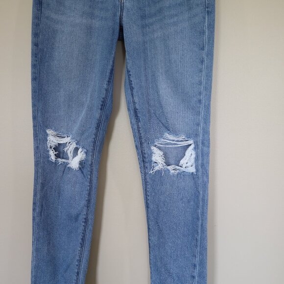 AMERICAN EAGLE AEO Size 0 Regular Light Wash Mom Jeans - Picture 7 of 10